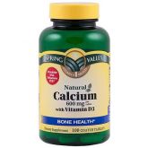 Cálcio 600 mg com Vitamina D3 100 tabletes