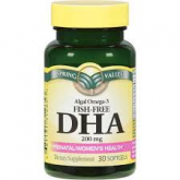 DHA Algal Omega-3 200mg 30 capsulas