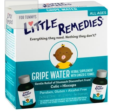 Suplemento para Desconforto Abdominal e Cólicas Little Tummys Gripe Water - 118ml (cada frasco)